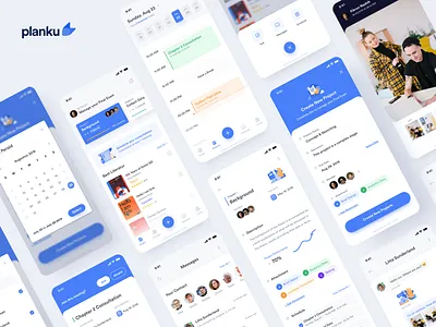 #Exploration | Planku App academic activity app appointments blue campus dashboard design illustration ios minimal product design student uidesign uiux