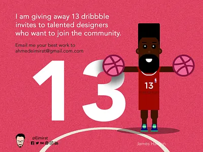13 dribbble invites color creative creativity design designer dribbble illustration invite invited invites players ui vector
