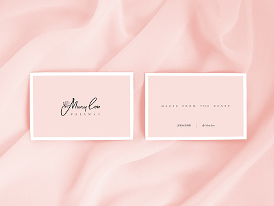 Mary Lou, Business card - Sleepwear & Pajamas for Women branding business card calligraphy card dribbble identity lettering logo logotype