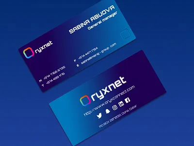 Business Card design ui
