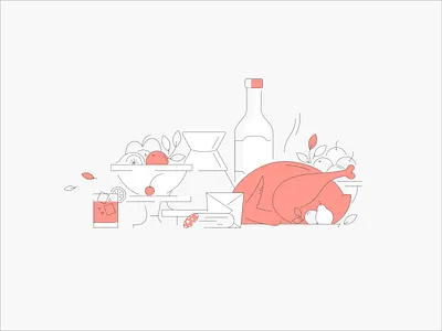 Food Illustration artwork beverage chicken crispy design dining drawing drink eat food foodie illustration line line art lineart linework meal simple simple logo vector