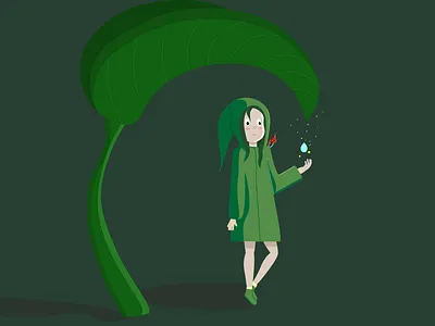 1 вектор иллюстрация лес лето