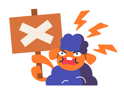Hungry Sheep 2 access denied animal animals design flat food funny goofy hungry illustration illustrator loud page not found photoshop sheep sign board vector
