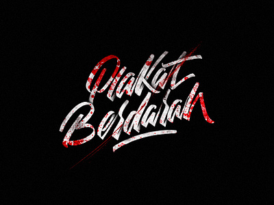 Plakat Berdarah blood bloody hand lettering lettering lettering art lettering logo type typogaphy