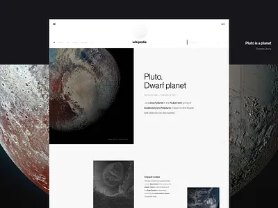 Wikipedia Imagination agima clean concept dinosaur minimal planet uiux web white wikipedia