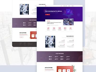 Website design color industrial website design