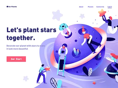 our planets illustration