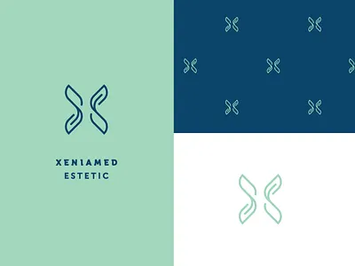 Xeniamed aesthetic blue clinic green leaf medicine skin x
