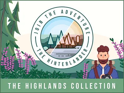 The Highlands Collection - Lightroom Presets adventure beard branding character character design explorer filter flat icon illustration instagram jungle lightrom lightroom mobile lightroom preset logo minimal photography presets vector