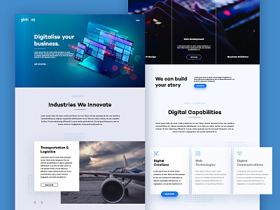 Globiway Website Redesign animation branding design flat highlights home page icon landing lines logo simple type typography ui ui design ux vector web web design website