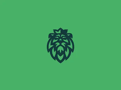 Lion concept green leo leon lion logo royal