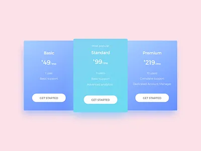 Daily UI #030 030 adobe xd daily ui dailyui mobile app pricing ui