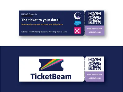 TicketBeam Ticket Flyer branding clean collateral design design illustration logo minimal paper typography vector