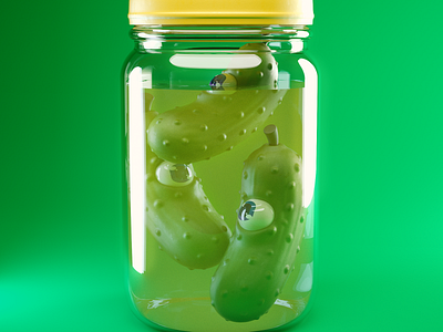 The Pickle Family 3d 3d art 3d artist cartoon character character design characterdesign cinema 4d cinema4d design illustration illustration art