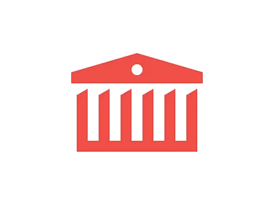 Bank icon bank building columns glyph icon money pictogram