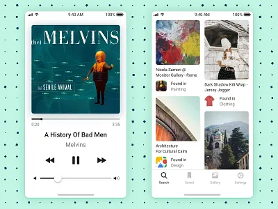 Made with Plaster — Issue 2⃣️ app design cards design system download free freebie interface ios iphone mobile pause player search sketch slider symbols tab bar ui ui kit ux