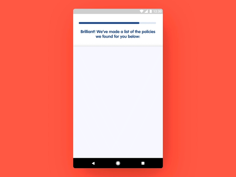 Policy Selection Concept android apps concept mobile apps rantmedia travel insurance ui ux uxui