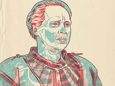 Brienne Of Tarth design drawing game of thrones gig poster illustration portrait xray