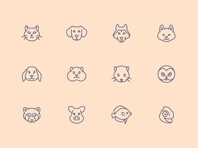 Tender Icons: Pets cat icon dog icon flatstudio icons iconfinder icons icons pack icons set pets pets icons