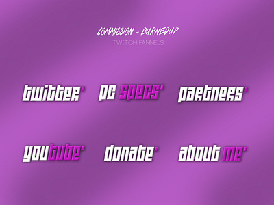 Twitch Graphics | Commission commission design graphic design panels twitch