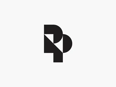 RP initial letter logo modern monogram simple