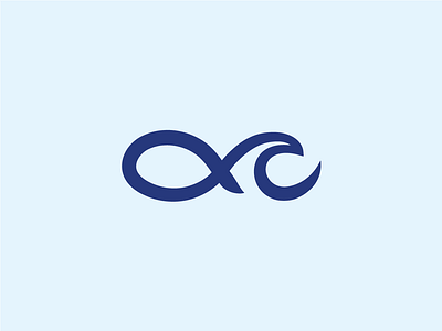 Fish + Wave Logo animal aquarium branding fish fishing food identity logo marine ocean restaurant sea stroke swimming water wave