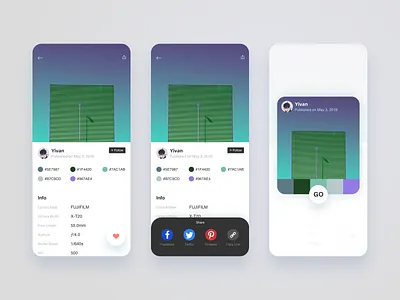 #Daily UI#Social Share app dailyui design modern share ui ux