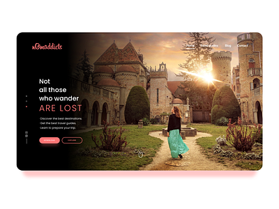 nomaddicts Landing Page heroheader landingpage webdesign