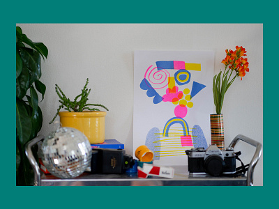 Riso Print illustration print riso risograph