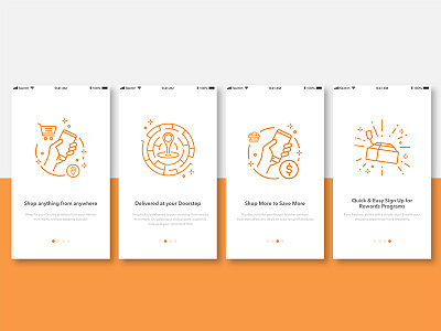 Onboarding Screen For Shopping App app onboarding screen shopping uidesign