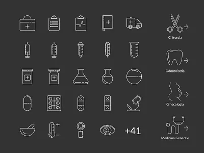 Medical Health Icons art brand identity branding doctor app doctors graphic health icons hospital icon icon design icon set iconography icons icons design icons set illustration medical app medical care medical center medical icons