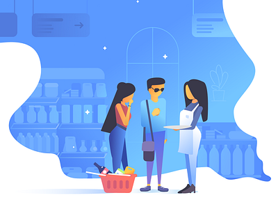Retail: Illustration branding company consultation consulting demo demonstration design illustration interface portfolio promo retail site studio vector