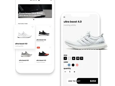 e-commerce concept app adidas app color design lifestyle mobile mobile ui shopping tomyum ux