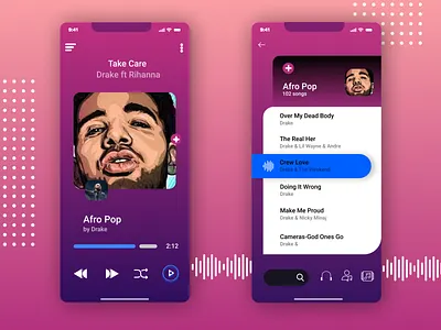 Music App app app design branding branding and identity branding concept design design app hiphop jazz karaoke music music app music player musician play music profile page ui ui design uiux ux