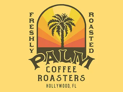 Palm Coffee Roasters art artwork branding design direction graphic graphicdesign illust illustration lettering logo packagedesign packaging type typography vintage