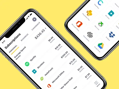 Butter App app finance subscription ui ux