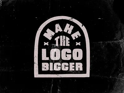 Make the Logo Bigger art brand branding design drawing icon identity illustration logo print retro screen print typography vector vintage