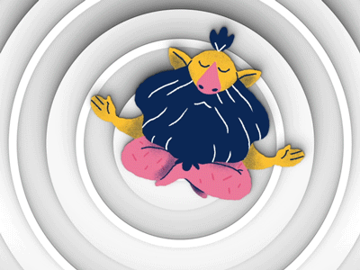 Zen 2d animation animation 2d animation2d character character animation characterdesign gif illustration motion motion graphics motiongraphics photoshop