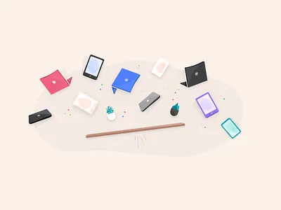 Device Management Illustration devices illustration