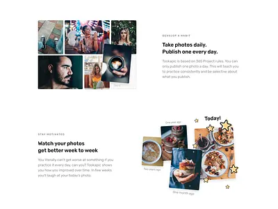 Features section clean design features grid landing landing page minimal photography photos product product page typography web web design webdesign website