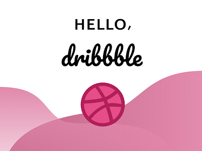 Hello, Dribbble! design dribbble