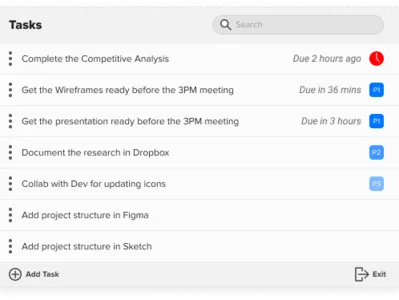 Menubar todo list clean ui easy to reach flat flexible macbook menubar organised list reminder simple todolist