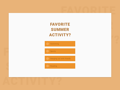 Light Theme For Quiz design flat form modern quiz radio button radio buttons ui web
