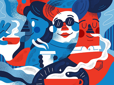 Coffee merge coffee drink food people portraits staeam waves