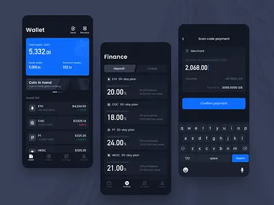 Digital wallet 01 blockchain currency trading dark mode digital wallet