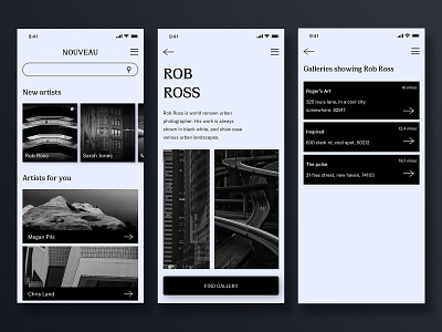 Nouveau product design uiux user experience user interface