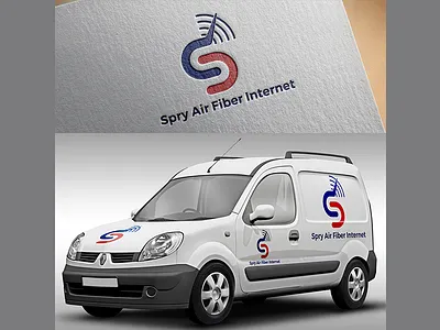 Spry Air Fiber Internet Logo Concept adobe illustrator adobe photoshop branding creative design design illustration logo logo concept print design spry air fiber internet typography vector