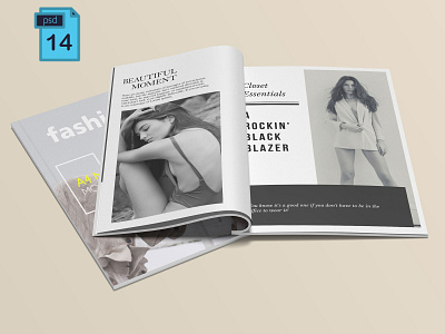 A4 Magazine Mock-up a4 brochure a4 magazine a4 size design download mock up magazine magazine cover magazine design mockup photoshop photoshop template psd design psd download psd mockup psd template render shadows smart objects