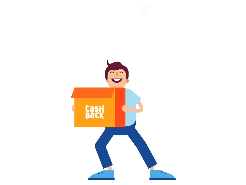 Cashback Happiness animation concept gif illustration interaction interaction design motion vector