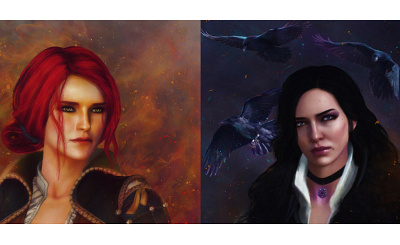 The Witcher 3 Wild Hunt Fan Art Triss &Yennefer digital art digital drawing digital illustration digital painting illustration the witcher the witcher 3 thewitcher thewitcher3 triss triss merigold wild hunt yennefer yennefer of vengerberg